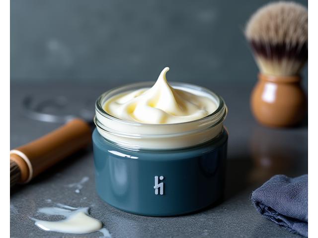 Natural men's shaving cream for sensitive skin