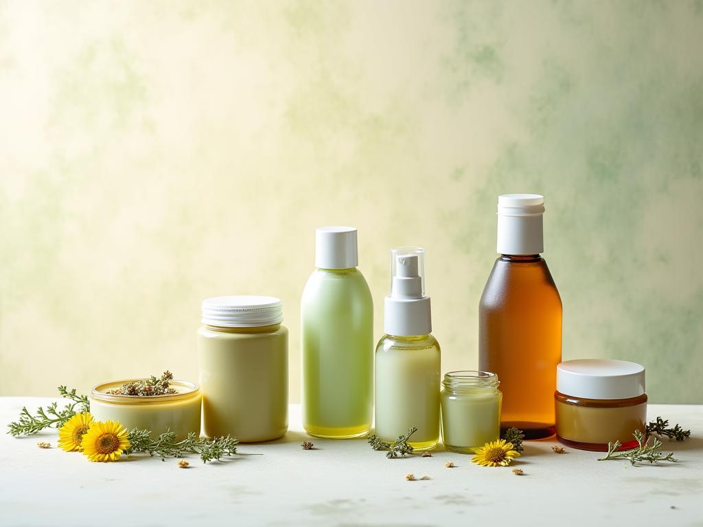 Collection of handmade natural haircare products